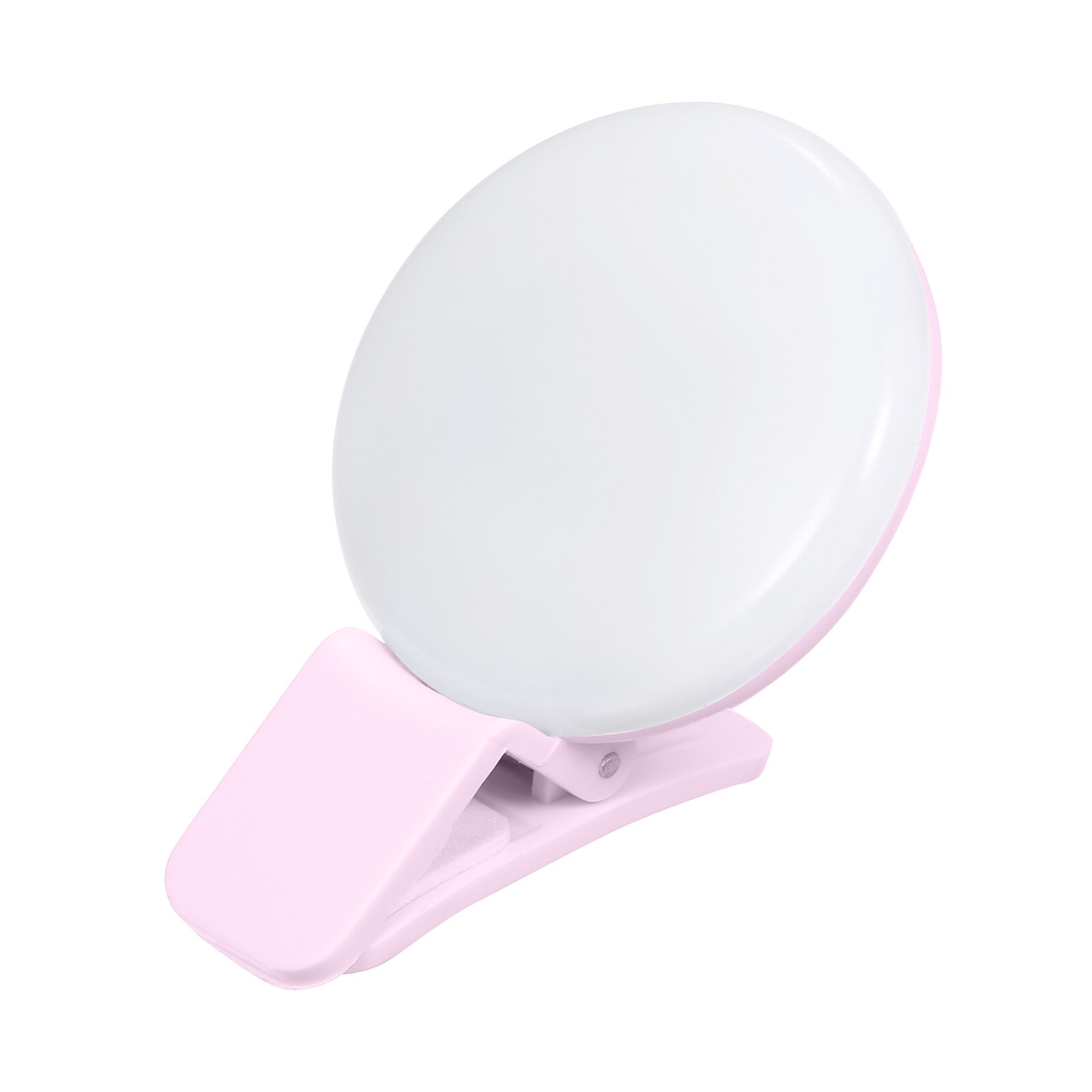 Portable MIni Led Selfie Light Circle Flash Fill Clip Camera Lamp Supplementary Light For Mobile Phone & Tablets: Pink