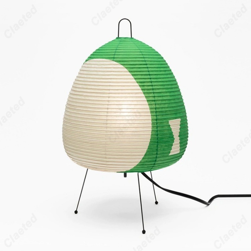 Og minimalistisk led-rispapirbordlampe retro boligindretning stue soveværelse spisestue atmosfære dekorativ belysning
