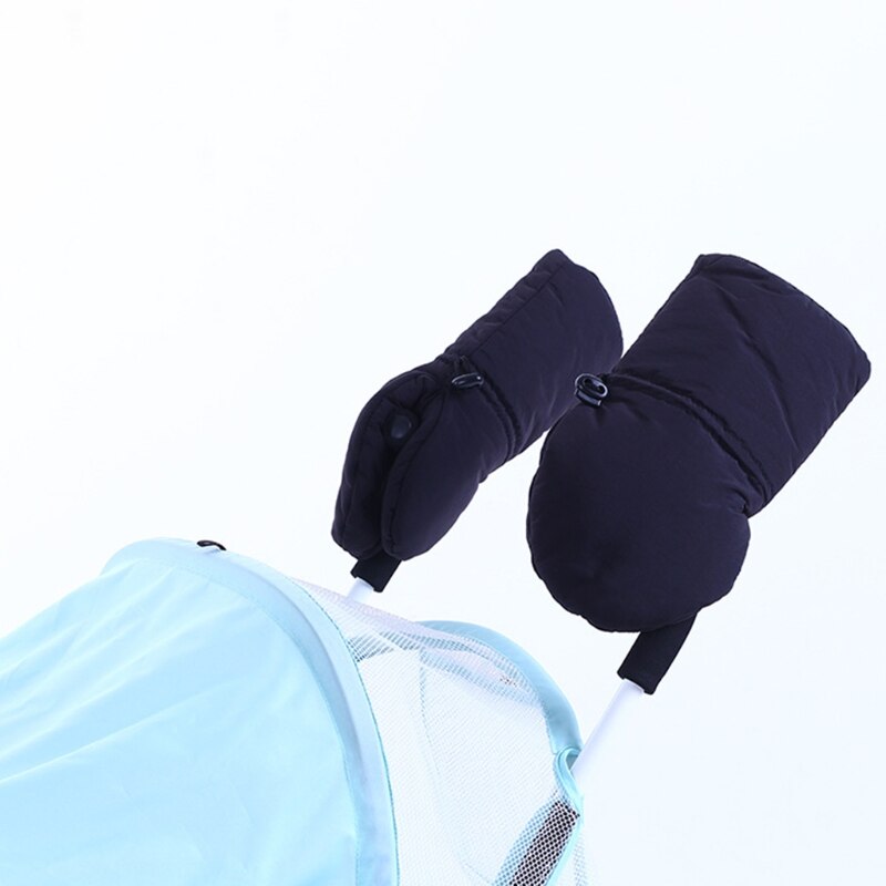 Waterproof Universal Winter Warm Baby Stroller Gloves Fleece Mitten Trolleys Pushchair Pram Carriage Hand Muff Cover