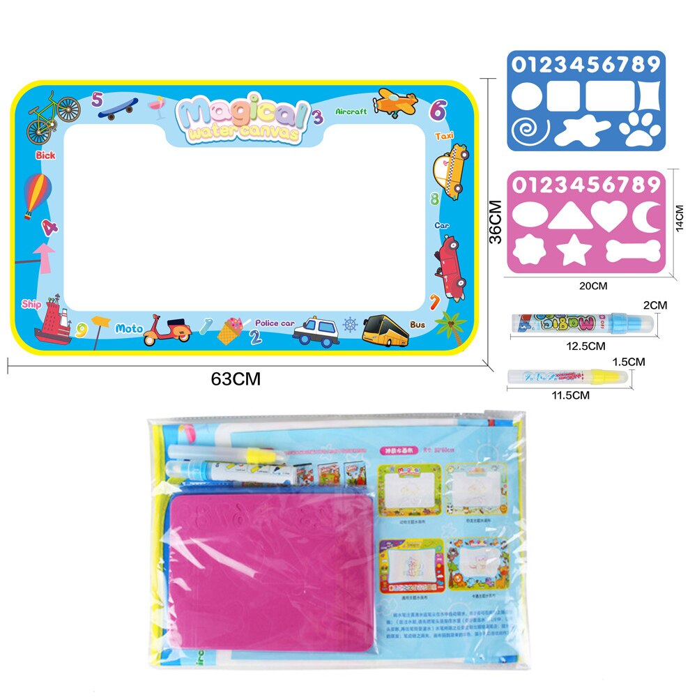 grande taille magique eau dessin tapis Doodle peinture conseil éducation précoce dessin jouet noël pour enfants directe: Medium-boat