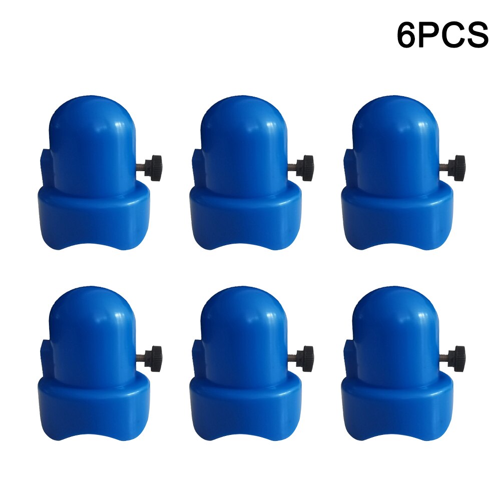 Met Schroef Duim Praktische 1.5Inch Diameter Direct Fit Verbinding Attachment Installeren Trampoline Behuizing Pole Cap Effen Pp: 6pcs