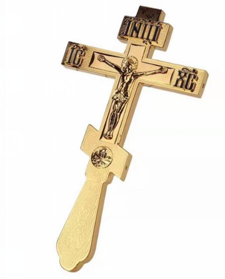 Håller jesus kors östra ortodoxa kyrkan kors ryska 26cm stående: 1