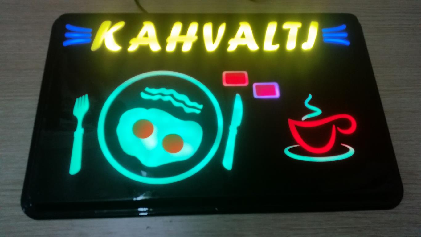 Led Signage BREAKFAST "OPERATED 16 COLOR" 46 X30cm