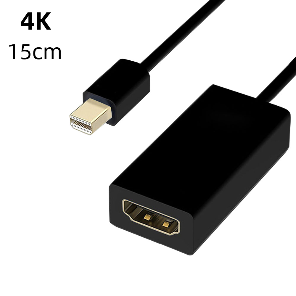 Mini dp til hdmi-kompatibelt 1080p hd-kabel til macbook air 13- adapter mini displayport til hdtv-projektorskærm bærbar computertilbehør: Rød