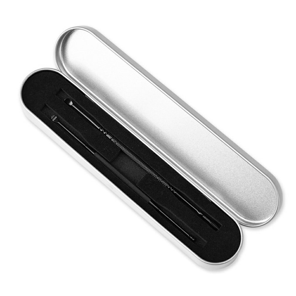 Stainless Steel Double-Headed Spiral Ear Spoons Earmuffs Ear Pick Ear Picking Tool Ear Ear Spoon Set