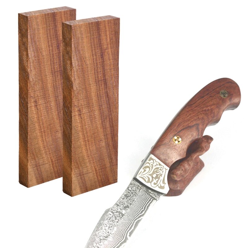 517A Durable Knife Material Small Leaf Red Sandalwood Knife Scales for Knife Handles