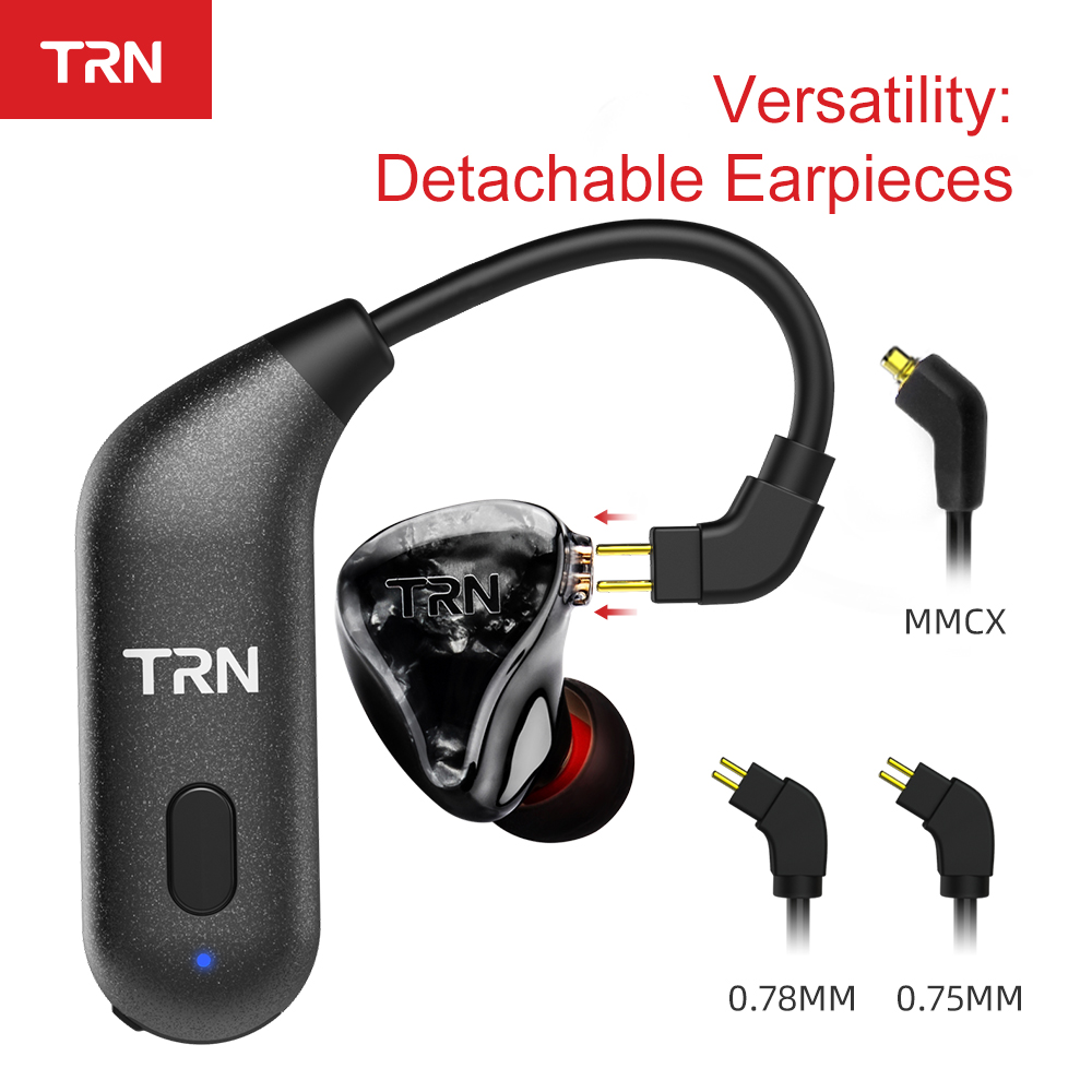 TRN BT20S Bluetooth 5.0 Headphone Adapter - MMCX/0.75mm/0.78mm Pin - Apt-X - 10m Range