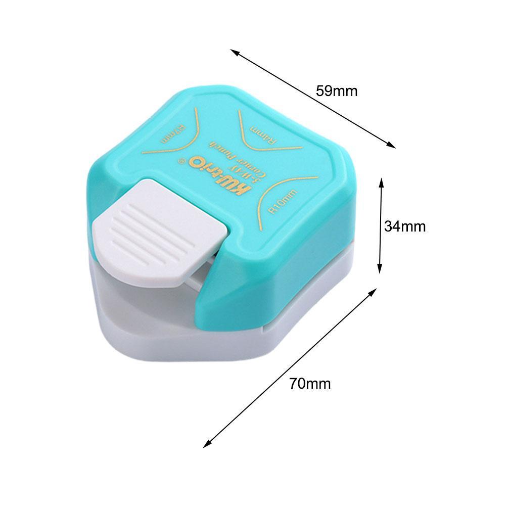 3in1 Corner Cutter Durable Corner Rounder Punch Curved Photo Angle Cutter Paper Craft Laminate DIY Rounder