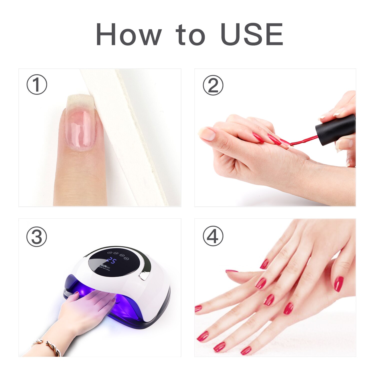 SUN BQ5T lámpara LED UV para secador de uñas lámpara de hielo de 120W para manicura Gel lámpara de secado de uñas lámpara para barniz de Gel