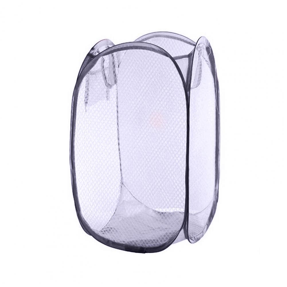 Laundry Mesh Bag Convenient Lightweight Clothes Basket Dirty Clothes Laundry Mesh Basket for Bathroom Laundry Basket: Navy Blue