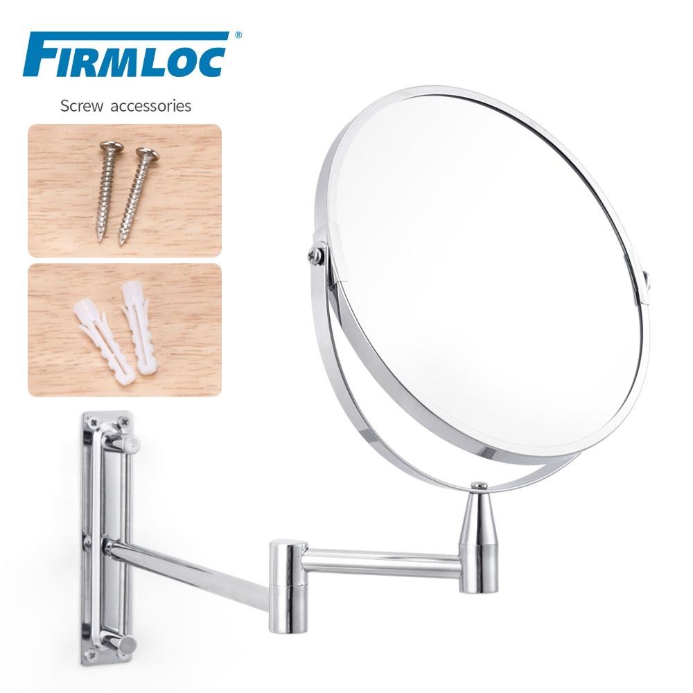 Firmloc 8 Inch Uitschuifbare 1X5X Vergrootglas Badkamer Spiegel Smart Spiegel Makeup Wandmontage Spiegel Badkamer Spiegelkast