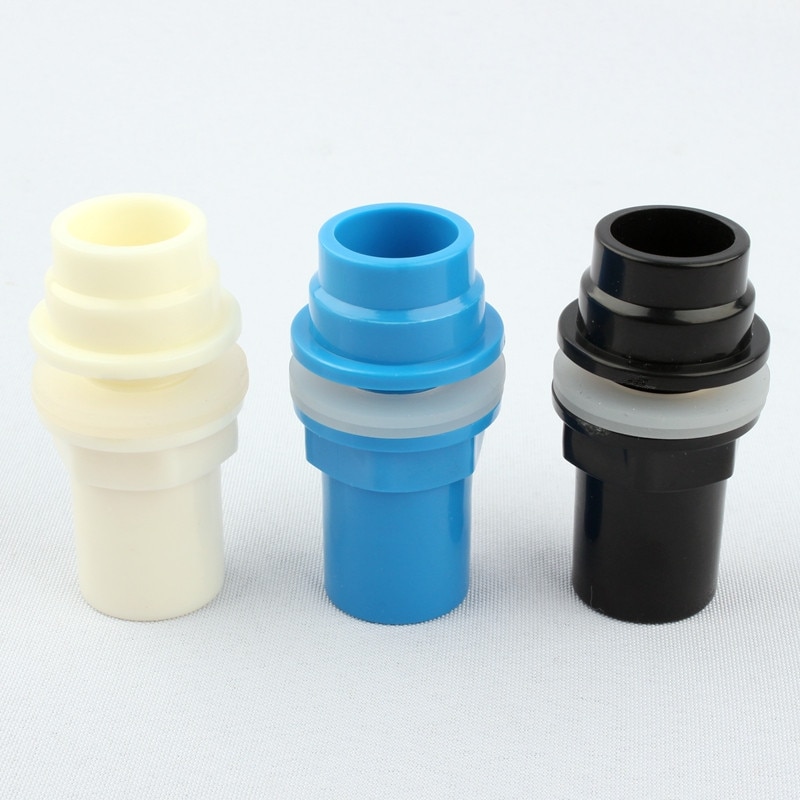 I.D 20mm PVC Pipe Connectors Thicken Fish Tank Drain Pipe Joints NuoNuoWell Garden Irrigation Water Supply Tube Drainage Parts