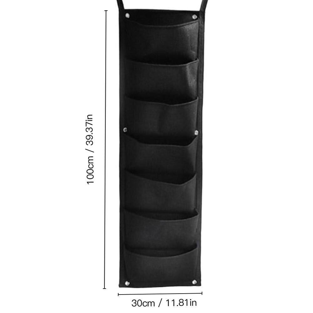 4/6/7 bolsillos colgando de la pared de verde bolsas planta crecer jardín vertical macetero viviendo bolsa de jardín bolsas de suministros: 7 Pockets