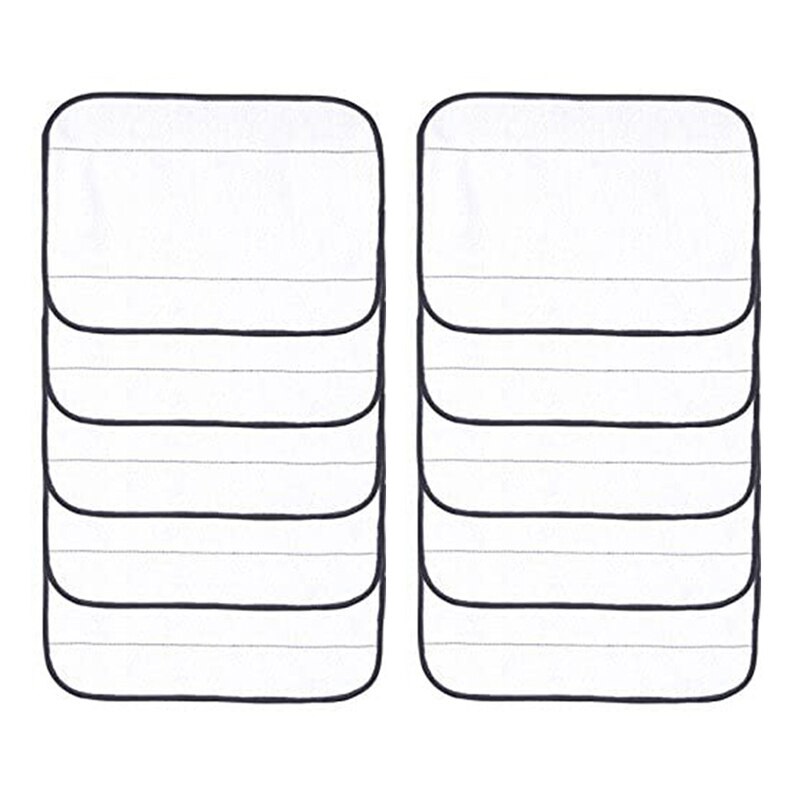 Vervangend Voor Irobot Braava 320 380 381 380T 390 390T Mint 4200 4205 5200 5200C Microfiber Nat/droog Dweeping Dweilen Mop Doeken: 10 White