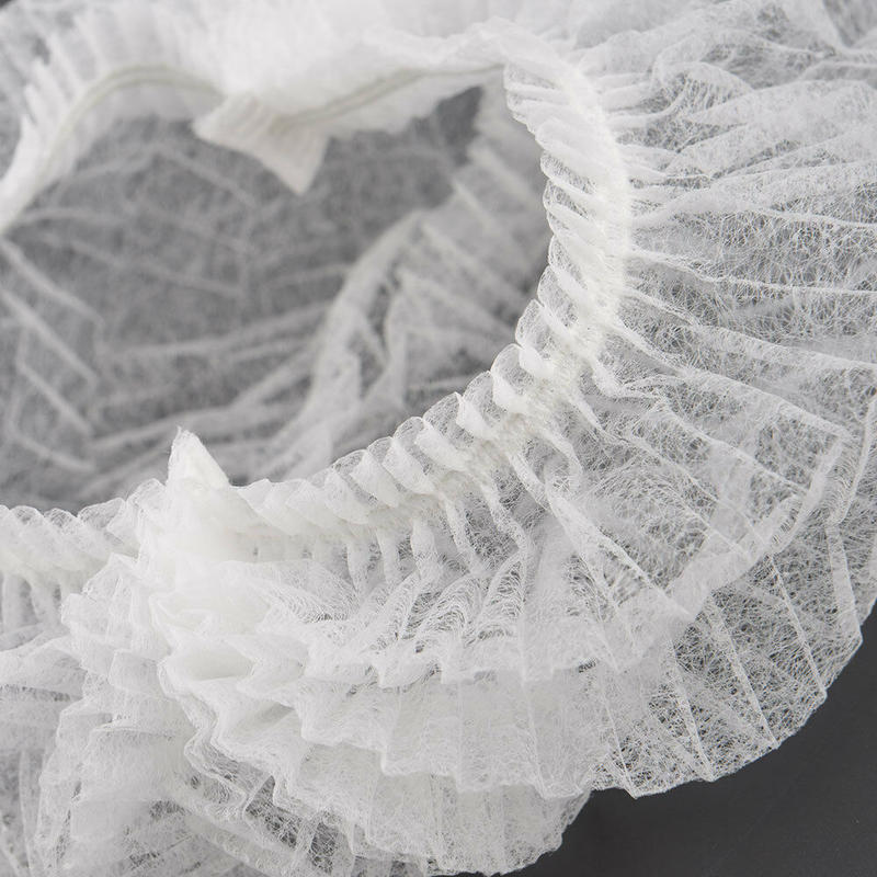 100 Pcs Disposable Bouffant Cap Hair Nets Beauty Salon Head Cover Hats Catering Mob Caps Hygiene