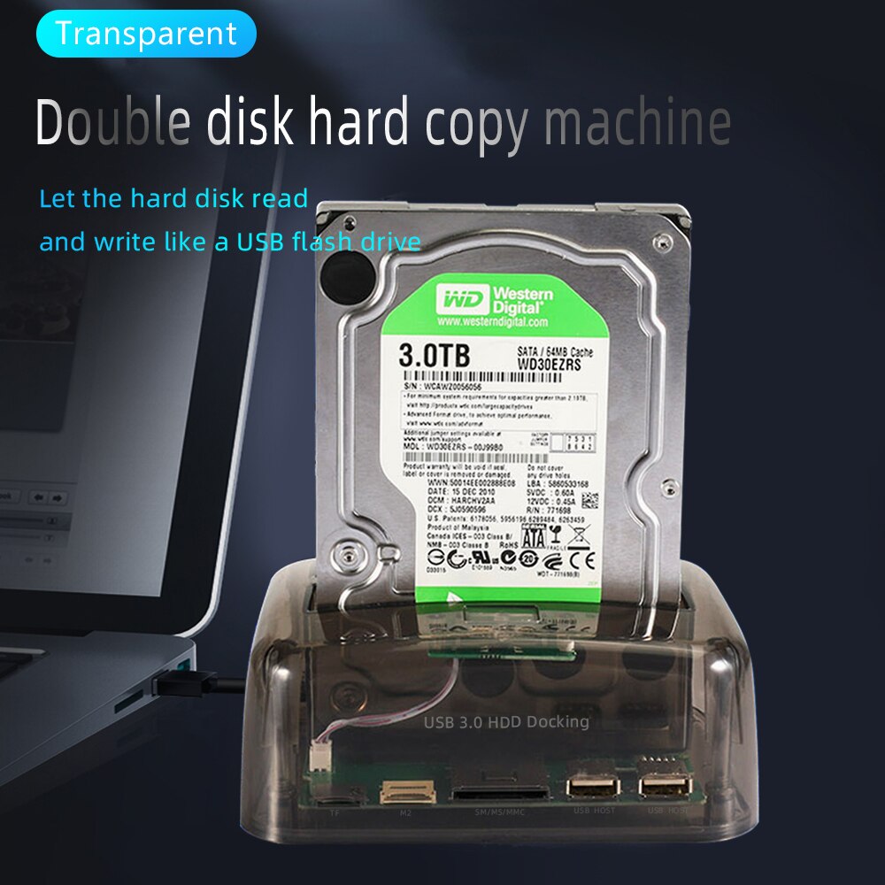 Tishric Hdd Docking Station Ide Sata 2 In 1 Hdd Dock Interne Harde Schijf Voor 2.5 3.5 Inch Ssd disk Case Reader Usb 2.0