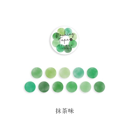 Stickers ronds colorés bonbon pour Scrapbooking, en papier coloré bonbon, ruban de décoration en Washi, papeterie créative pour fournitures scolaires, 100 pièces: 1