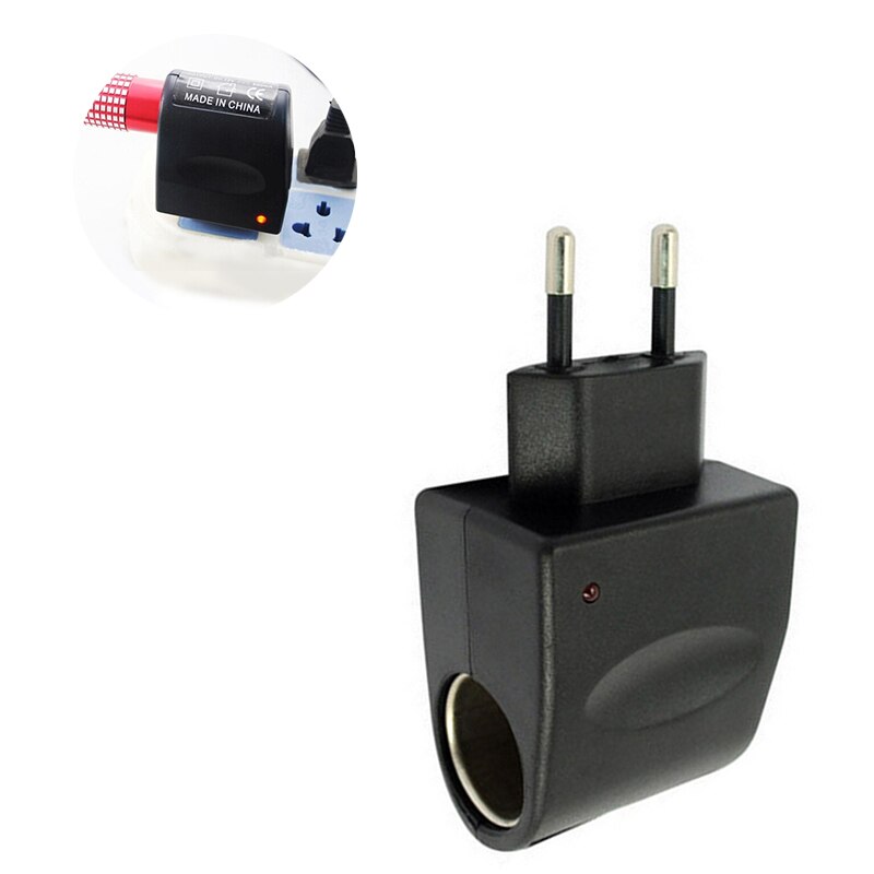 Universal Car Cigarette Lighter Socket EU Plug Charger Adapter Converter Wall Car-Styling 110V-240V AC to 12V DC