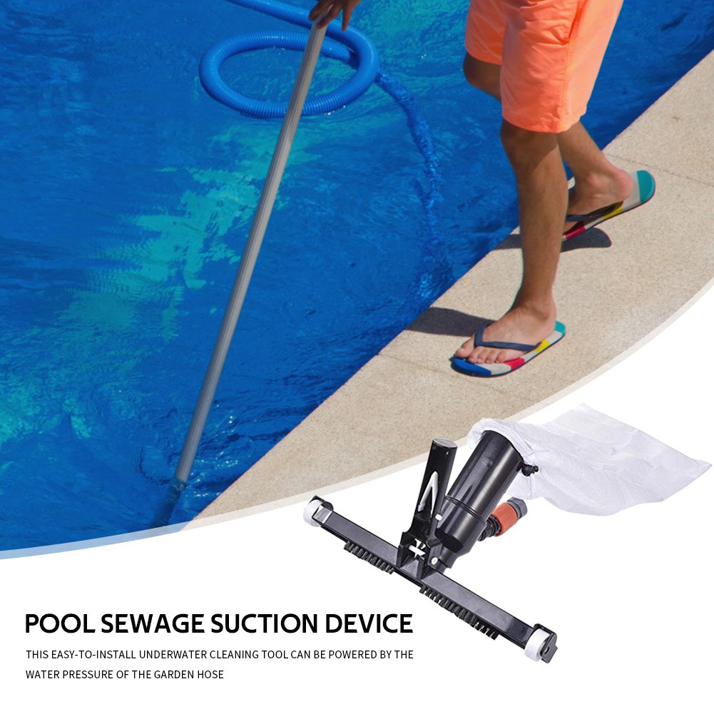 Swimming Pool Suction Head Vacuum Cleaner Brush Spa Pond Dirt Cleaner Supplies Frame Net Skimmer Cleaner Swimming Pool