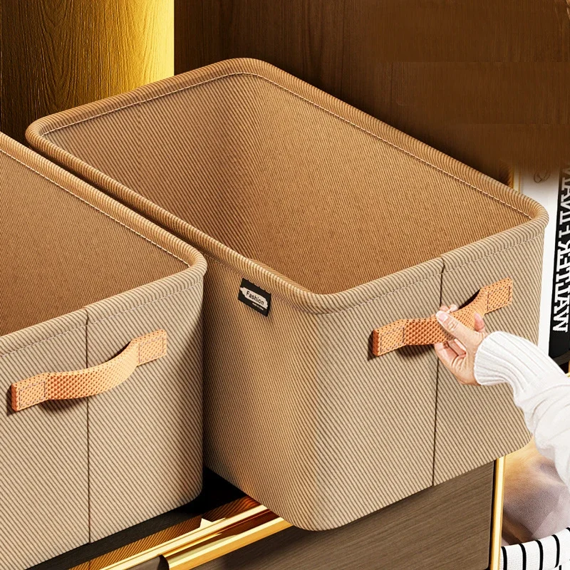 Gray Clothing Storages Organizer Bins Storage Bins Storage Baskets for Shelves Fabric Storage Bins Closet Closet Shelf Organizer