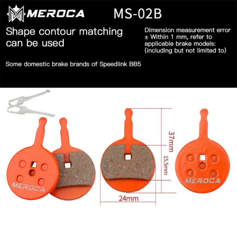Pastillas de freno de bicicleta para BB5 M355 XT M446, piezas de bicicleta de montaña, pastillas de freno de disco orgánico de resina para ciclismo de carretera: MS-02B