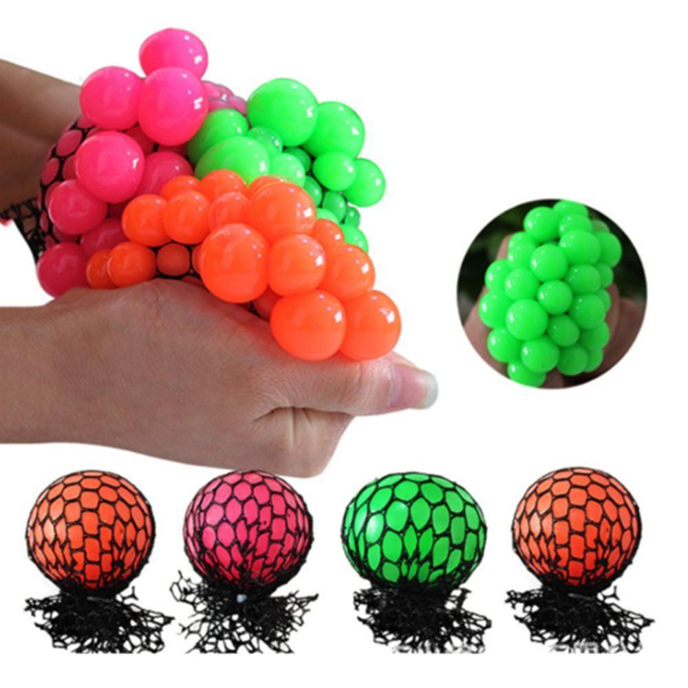 Anti-Stress visage Anti-Stress boule de raisin spongieux maille autisme humeur presser soulagement sain mignon jouet Geek Gadget Vent