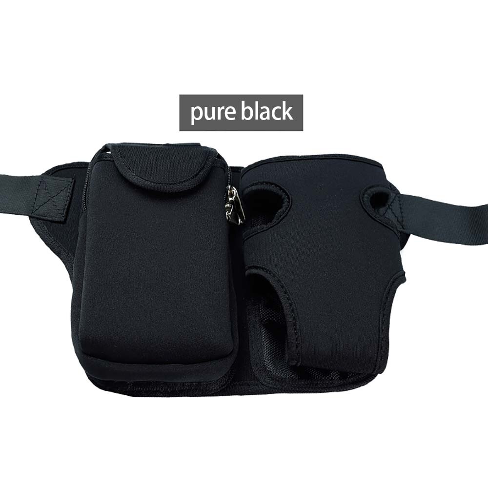 Waist Packs Belt Fanny Pack Men Women Running kettle Pouch Sport Bag For iPhone X 8 7 Plus Samsung S9 S8 Oneplus 6 5T Phone Case: Black