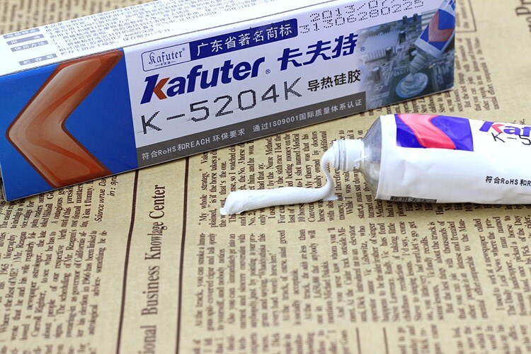 Kafuter 80g k -5204k led termiskt ledande silikon cpu bindande lim snabbtorkande termisk kiseldioxid härdbar koefficient 1.6