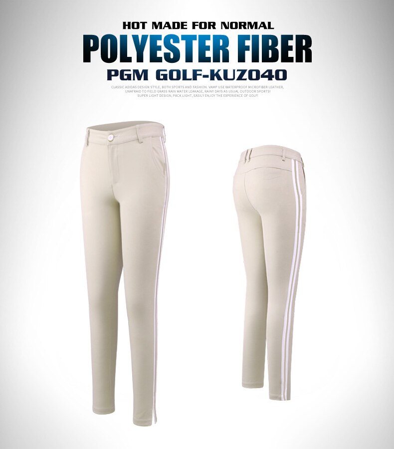 Pgm golfbukser dame lange bukser elastiske lige bukser golf træningsbeklædning åndbare sportsbukser str. xs~xl