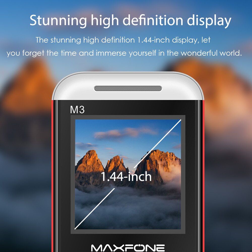 M3 Push Button telefon komórkowy 1.44 Cal Dual Sim podstawowa duża klawiatura latarka kamera MP3 Radio FM BigHorn tanie telefon komórkowy
