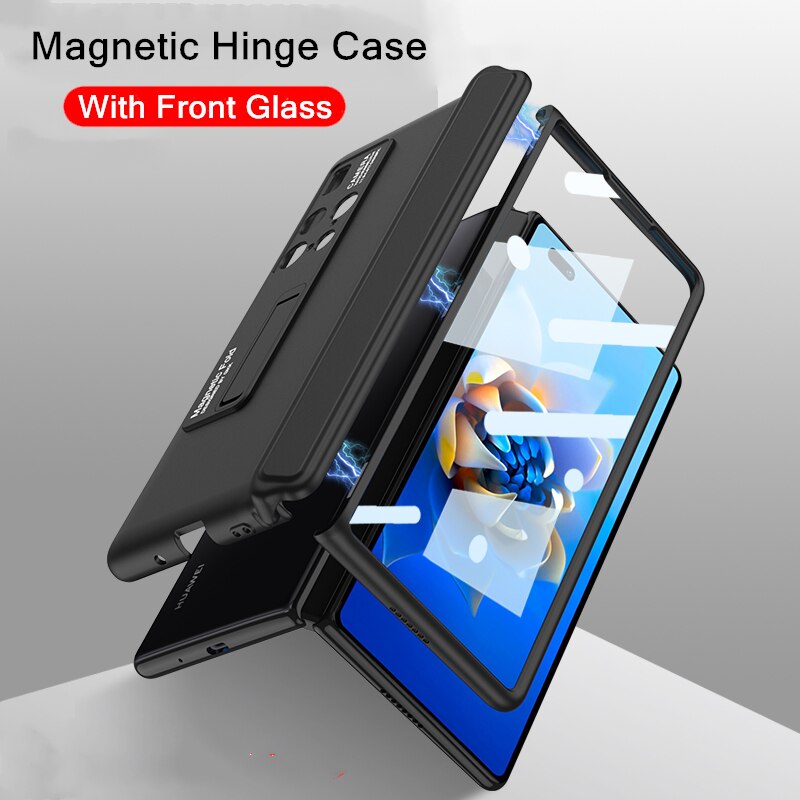 Voor Huawei Mate X2 Case Magnetische Scharnier Cover Voor Huawei Mate X2 Volledige Bescherming Hard Pc Houder Case