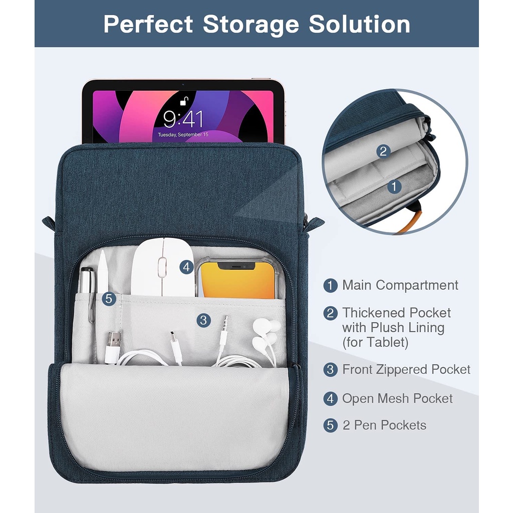 11-13.3 Inch Tablet Bag Shoulder Bag Notebook Inner Case For Chuwi HiPad XPo/Max/X/Plus/Pro/Air Hi10 9 XPro Air Plus Hi12 Cover