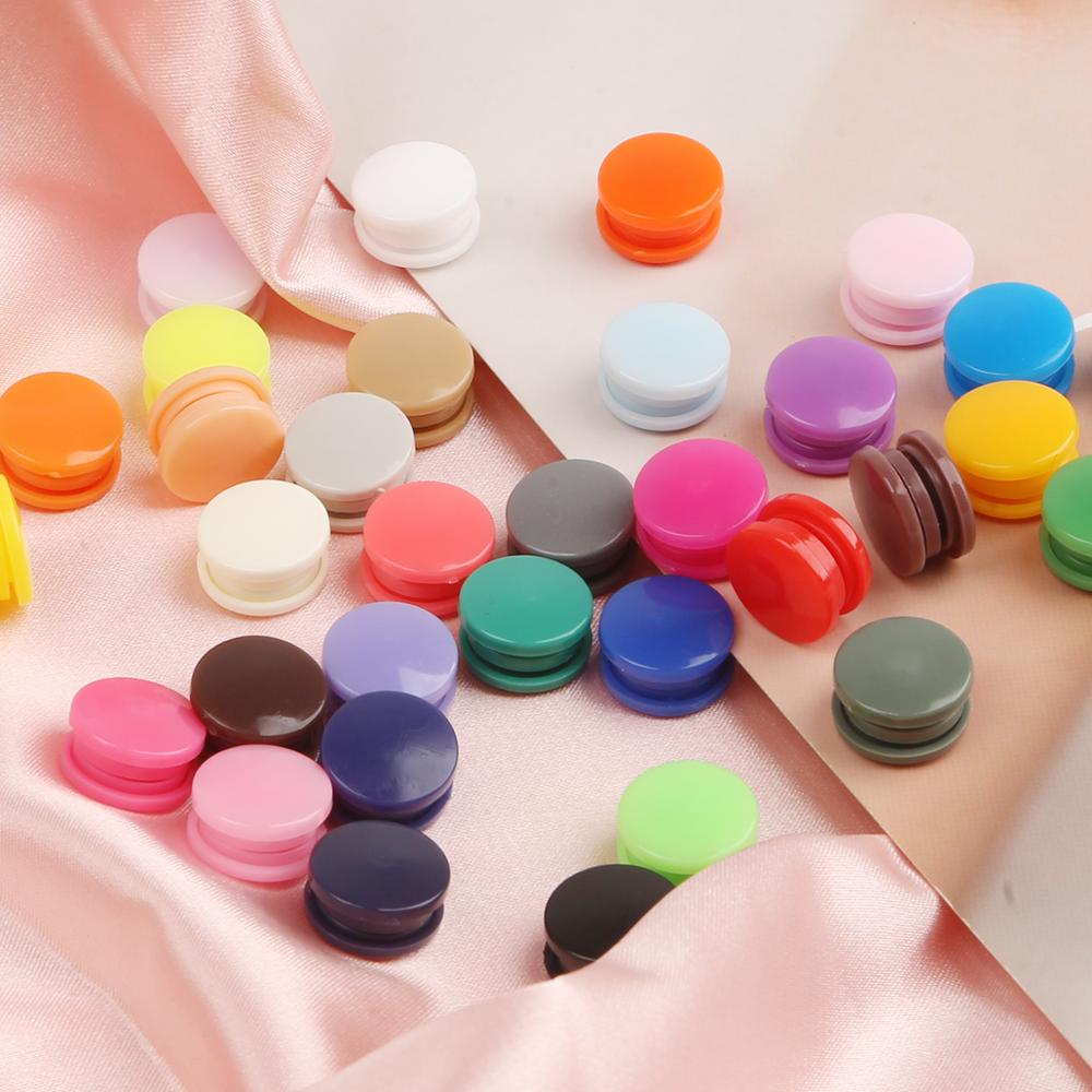Lowest Price 50 Sets Baby Resin Snap Buttons T5 12mm Plastic Snaps Clothing Accessories Press Stud Fasteners Clips Scrapbooking