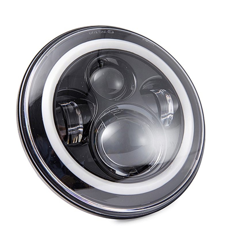 7 inch LED Projector Head Licht 7 ''Halo LED Koplamp Met Hoek Oog Voor Harley Davidson Motorfietsen Touring Headliglht