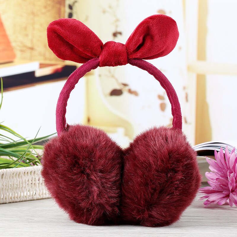 Warm Fur Earmuffs Adult Children Winter Women Men Lovers Ear Muffs Warmer Earflap Headband Fur Round Unisex Earmuffs: B-7