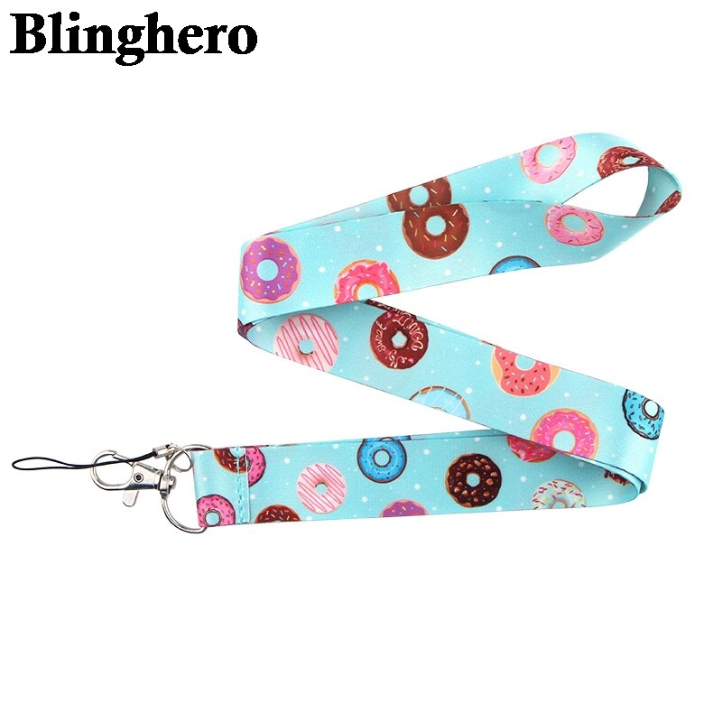 CA390 Donut Lanyard Neck Strap Voor Key Id-kaart Mobiel Riemen Badge Houder Diy Opknoping Touw Nekband Accessoires