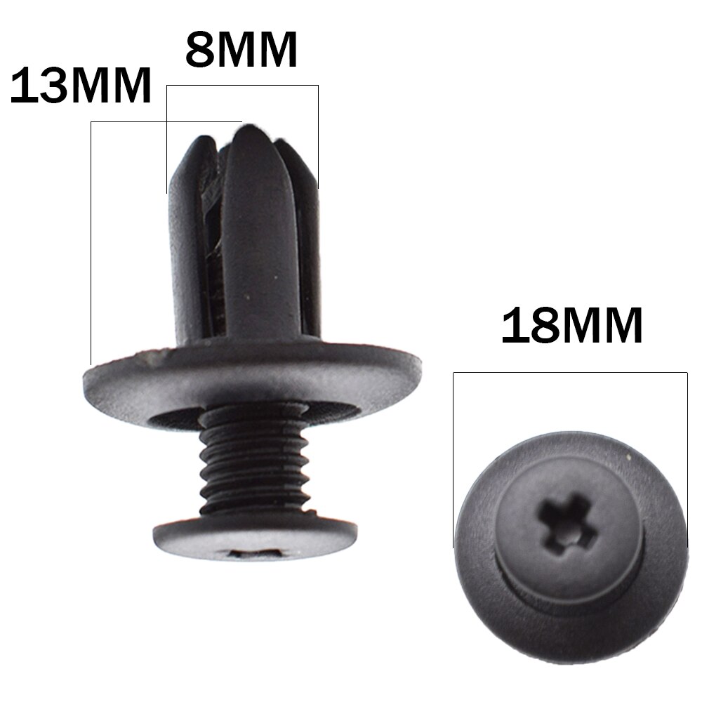 Lot De 10 Attaches De Câble Auto - Clips De Fixation Pour Faisceau électrique, Noir