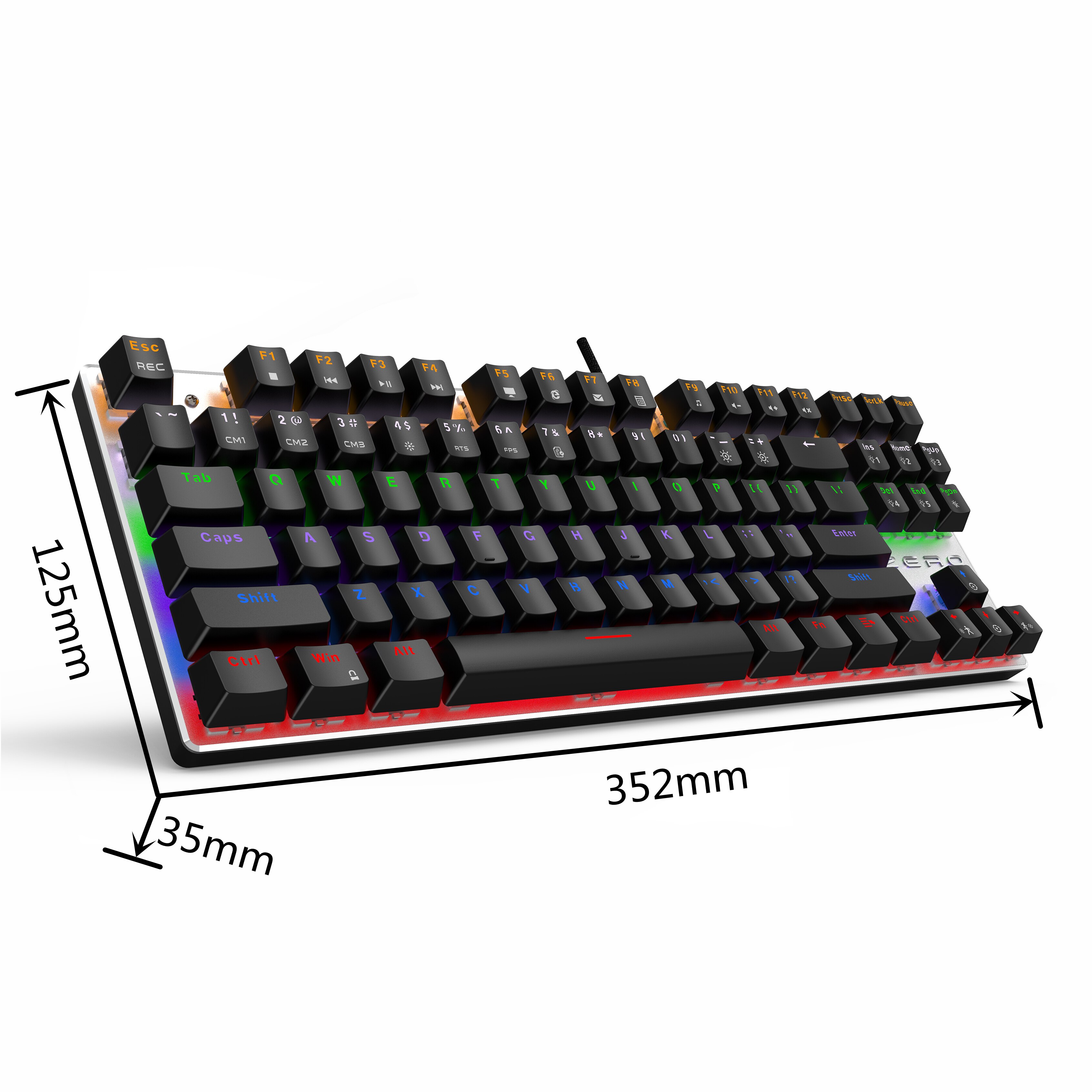 METOO Mechanical Keyboard USB Wired Backlit Gaming keyboard Anti-ghosting Blue Red Brown Switch for pc Game Laptop PC Russian