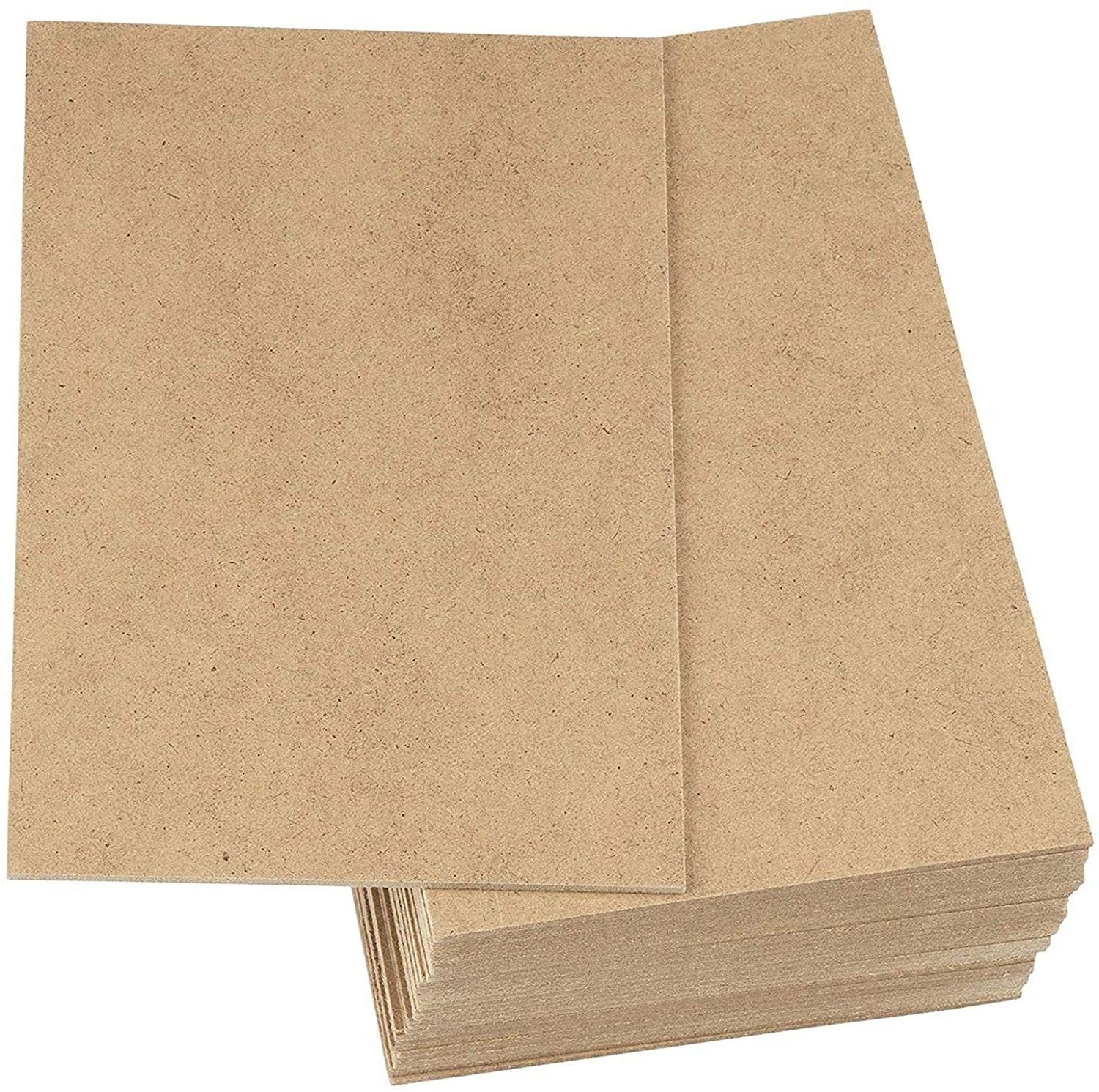 10- pak brune mdf-træplader 2mm medium densitetsfiberplader, hårdttræsplader 150 x 200mm tykke