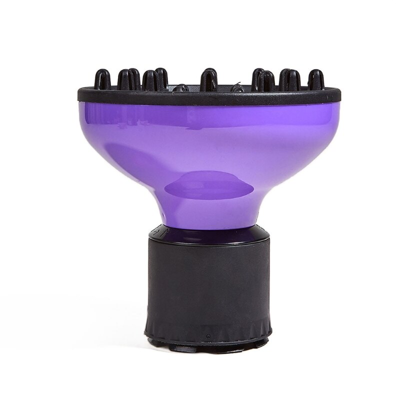 Difusor de cabello Universal, accesorio de difusor de secador de pelo para cabello rizado y cabello Natural ondulado, difusor de secador de pelo: Púrpura