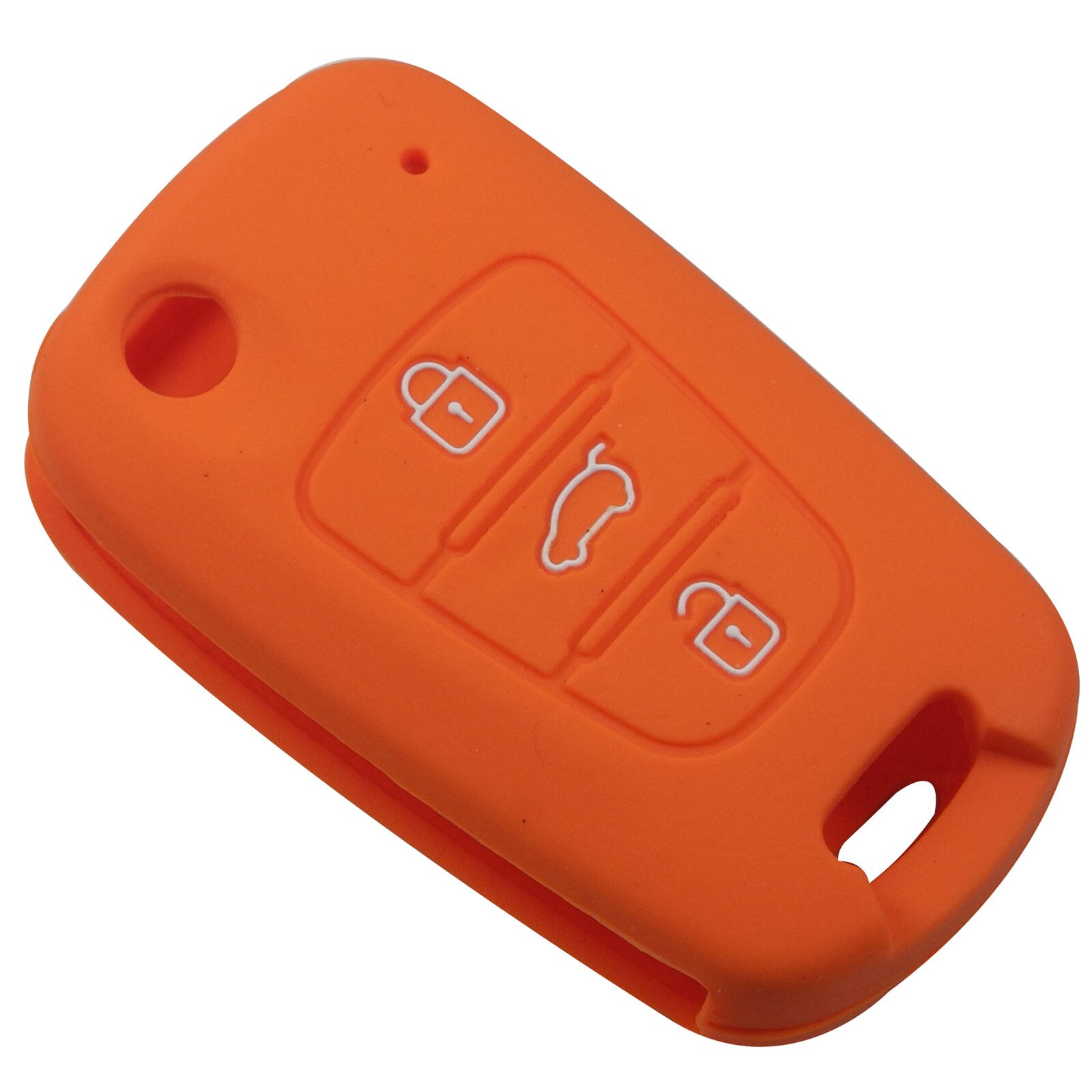 Bilchave Folding Flip Remote Silicone Auto Sleutel Cover Case Voor Hyundai i20 i30 i35 iX20 iX35 Solaris Verna 3 Knoppen: orange