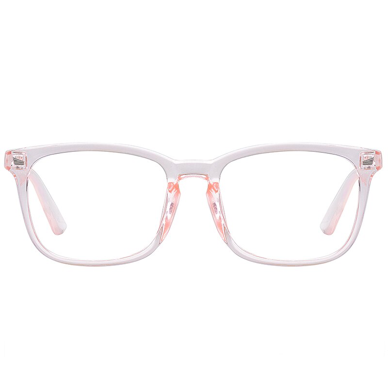 COASION Blue Light Blocking Glasses for Women Men Square Nerd Eyeglasses Frame Computer Game Glasses UV Protection CA1396A: C8 Pink