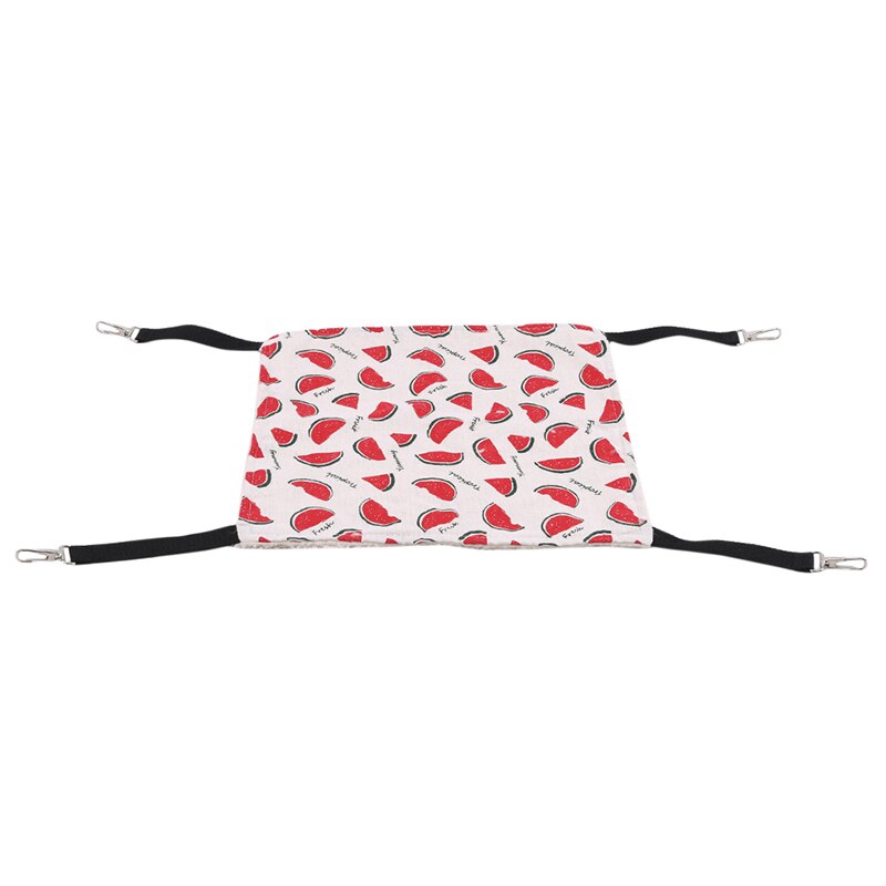 Hangmat voor huisdieren, muizen, fretten, cavia's, katten, hangbed voor katten, knaagdieren, hangmat voor katten, huisdierbenodigdheden: Watermeloen rood / Ik