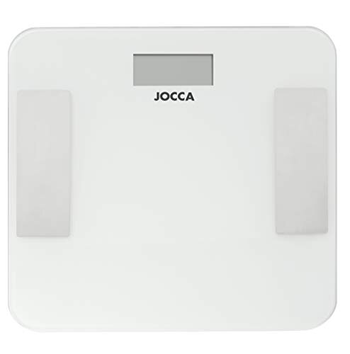 Jocca 7164 -Báscula con Bluetooth, historial de medidas, medidor de masa muscular y grasa corporal