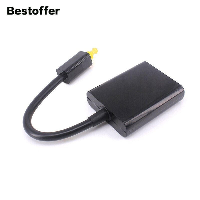 20CM Toslink Digital Optical Audio Fiber Cable 2 in 1 out Splitter Adapter