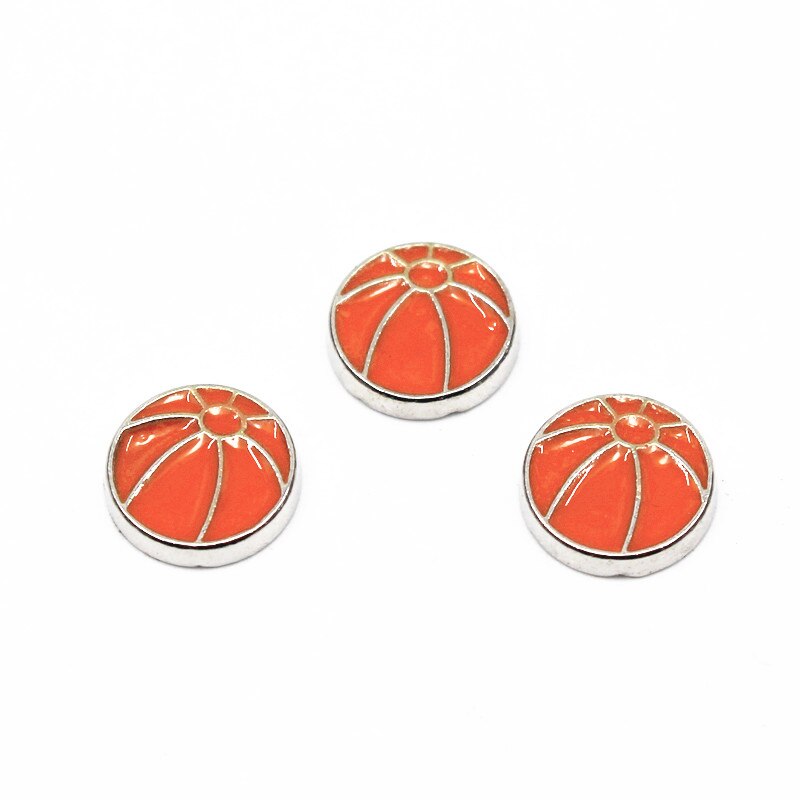 10 stks/partij oefening basketbal honkbal drijvende charmes levende glas drijvende geheugen medaillon charmes sieraden