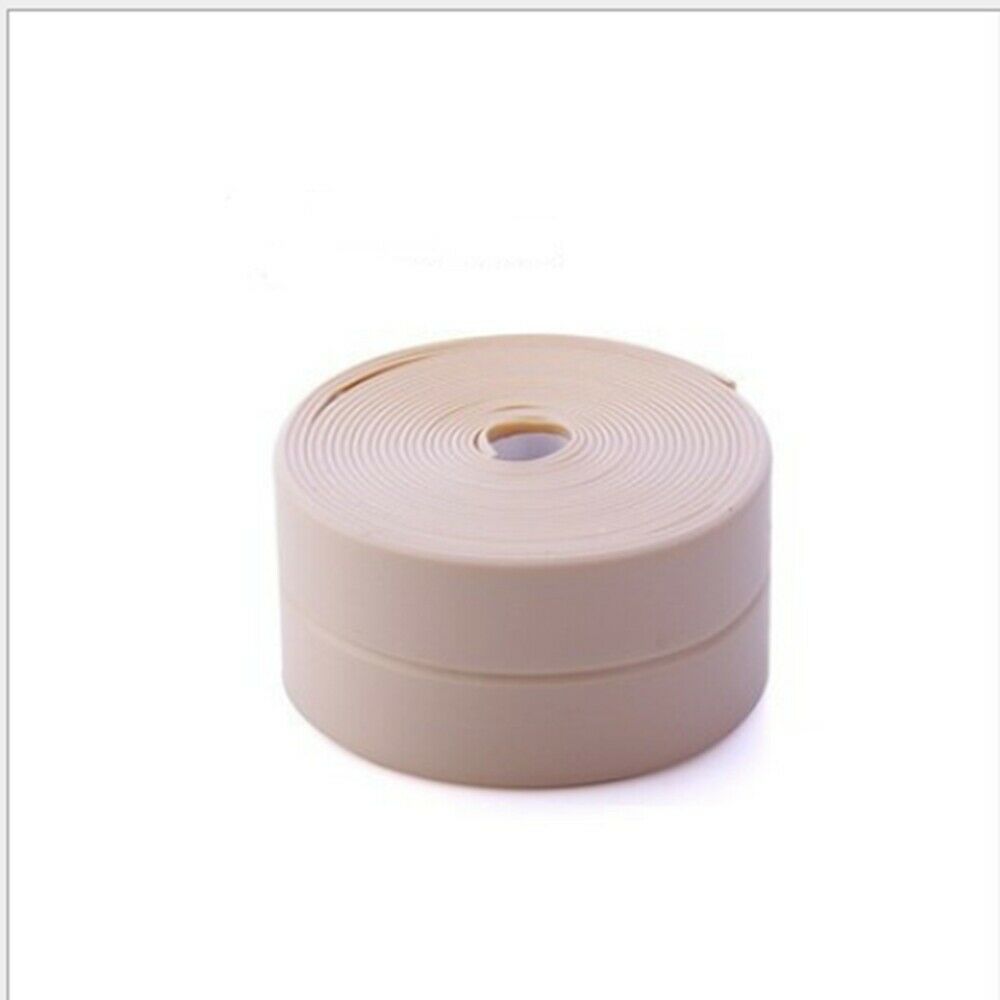 1Roll Sealing Strip Self Adhesive Bath Wall Sealing Strips Kitchen Bathroom Sink Basin Edge Trim strip 3.2m Length: D