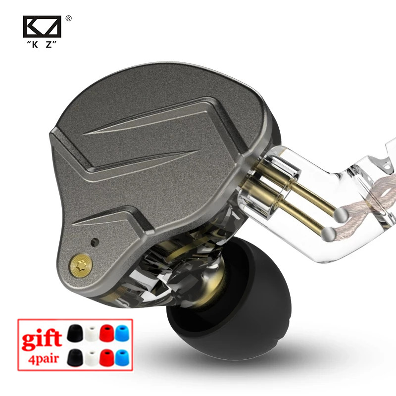 Kz Zsn Pro 1BA 1DD Hybrid Drive In Ear Oortelefoon Hifi Metal Bass Oordopjes Sport Muziek Headset Vervangbare Kabel ZS10 pro Zsx Zstx