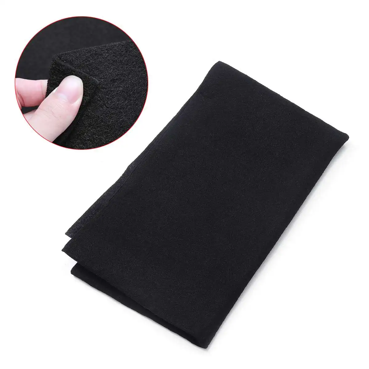 Extractor de campana extractora de carbón activado, filtro de algodón para escape de humo, piezas de campana extractora de cocina para el hogar, 47x114cm, color negro