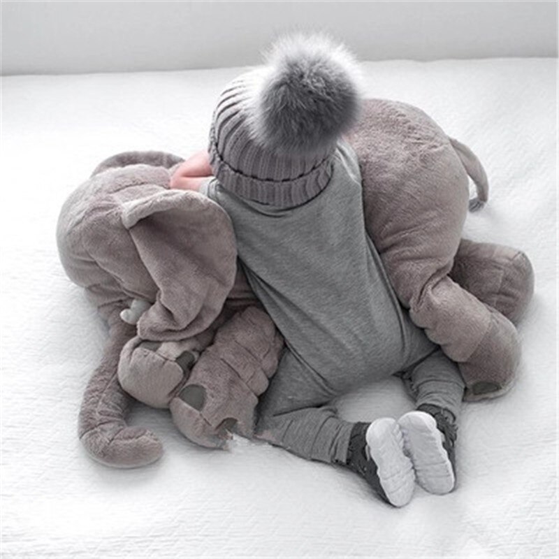 60cm pillow baby elephant shaped baby kids toy pillow head protection sleep cushion infant newborn child elephant photo bag